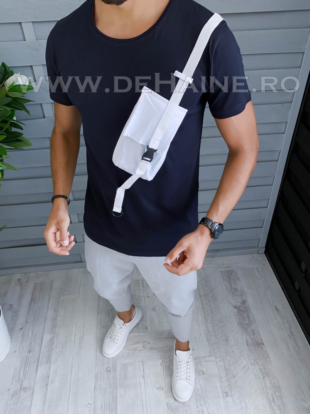 Tricou barbati bleumarin slim fit vagabond b1953 p3-3*